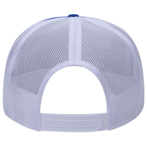 Royal/Royal/White Otto Mesh Back Trucker Hat Blank 39-165