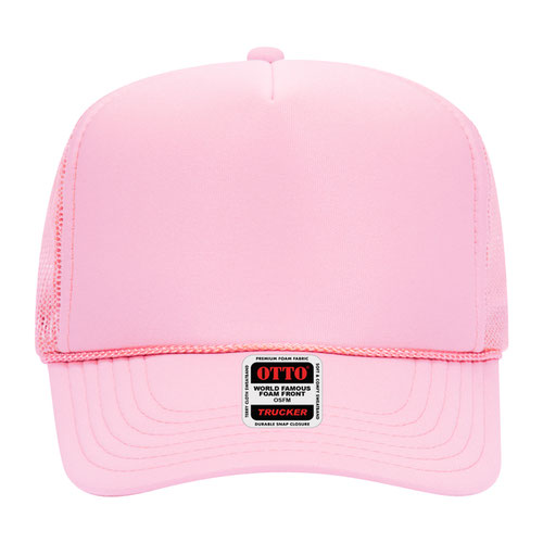 Soft Pink Otto Mesh Back Trucker Hat Blank 39-165