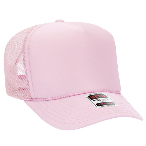 Soft Pink Otto Mesh Back Trucker Hat Blank 39-165