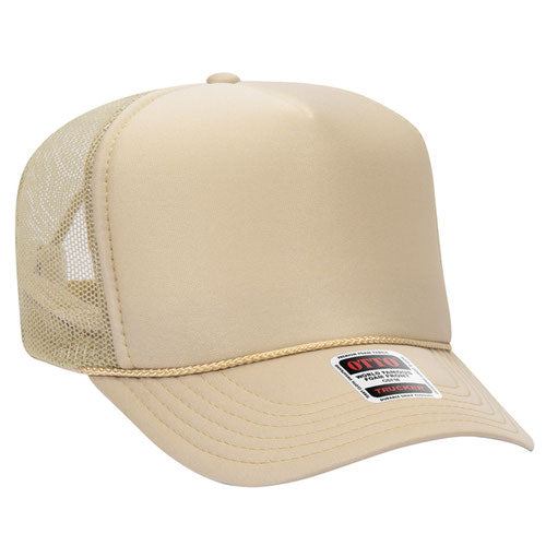 Tan Otto Mesh Back Trucker Hat Blank 39-165