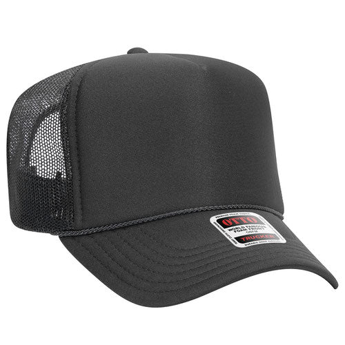 Charcoal Gray Otto Mesh Back Trucker Hat Blank 39-165