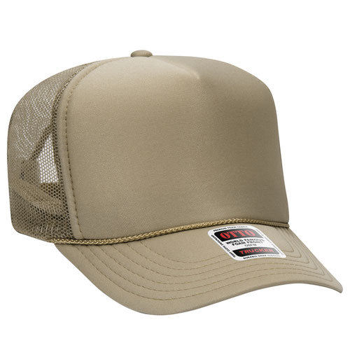 Khaki Otto Mesh Back Trucker Hat Blank 39-165