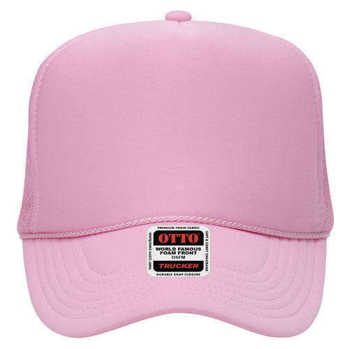 Pink Green Otto Mesh Back Trucker Hat Blank 39-165