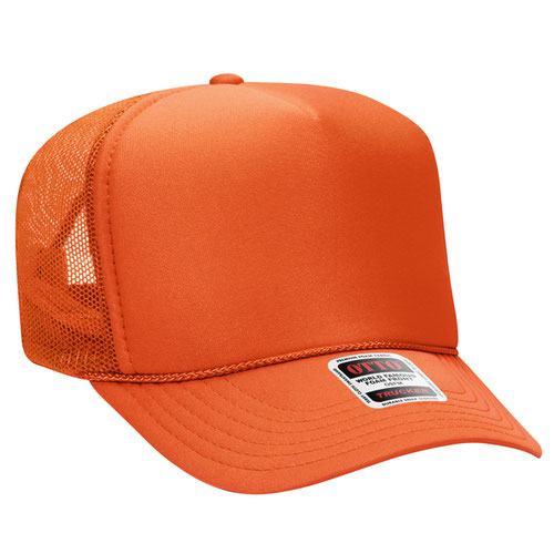 Orange Otto Mesh Back Trucker Hat Blank 39-165