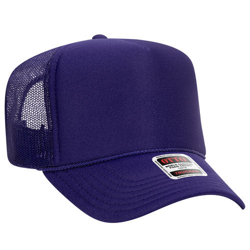 Purple Otto Mesh Back Trucker Hat Blank 39-165