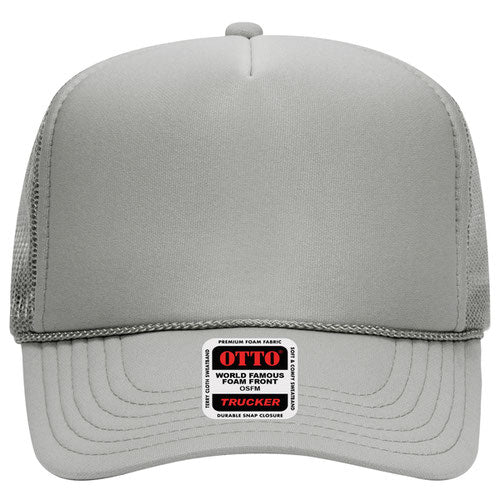 Gray Otto Mesh Back Trucker Hat Blank 39-165