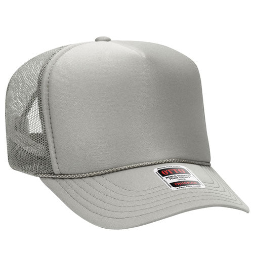 Gray Otto Mesh Back Trucker Hat Blank 39-165