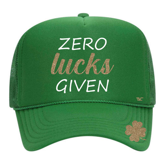 Zero Lucks Given Trucker Hat