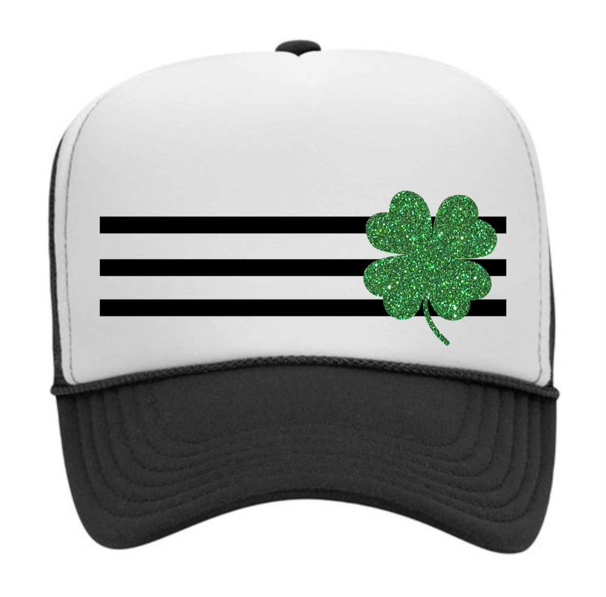 Stripes Clover Trucker Hat