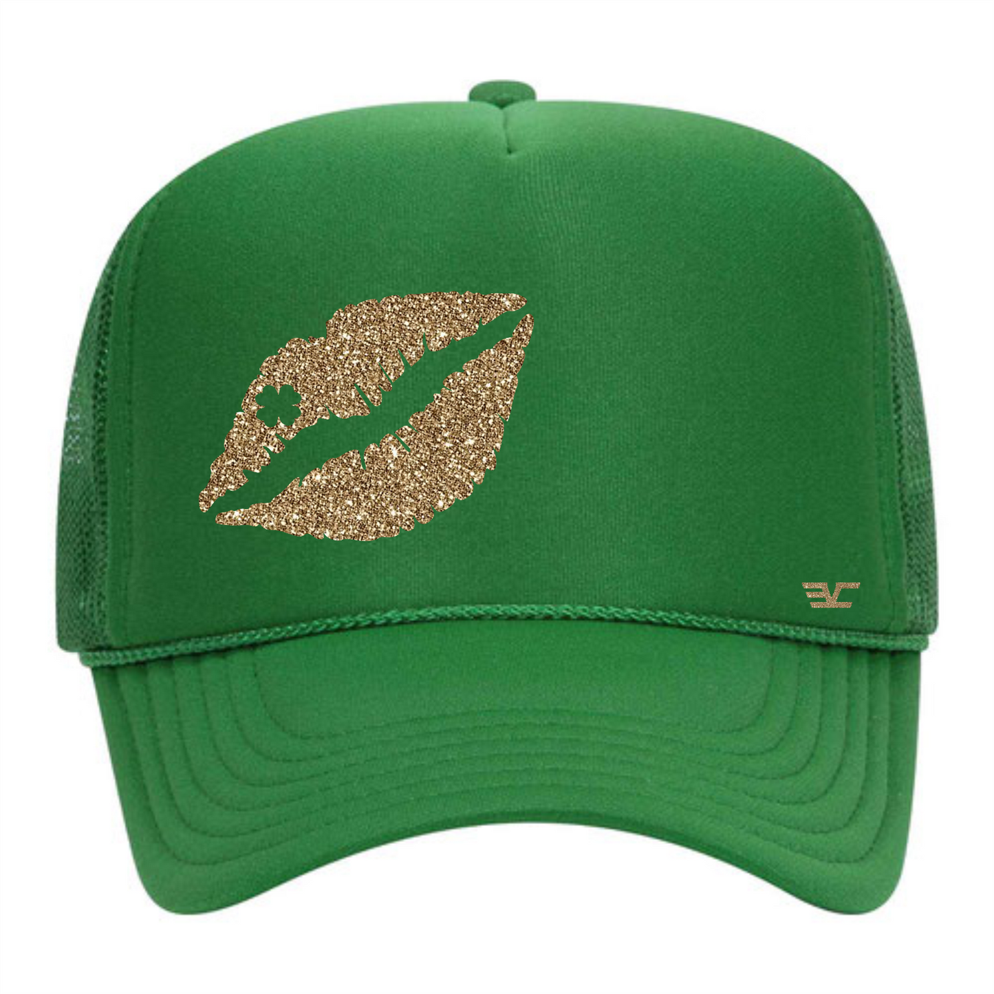 Shamrock Lips Trucker Hat